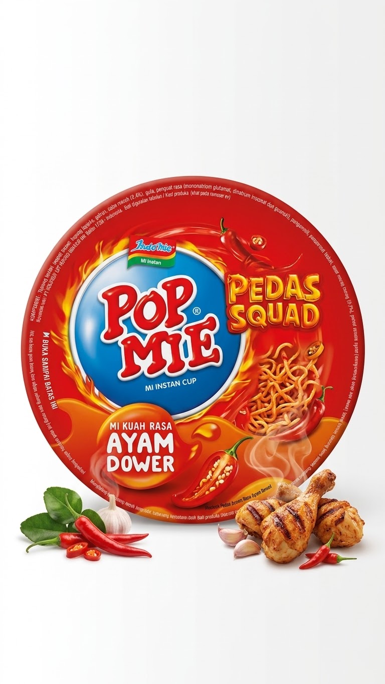POP MIE PEDAS DOWER